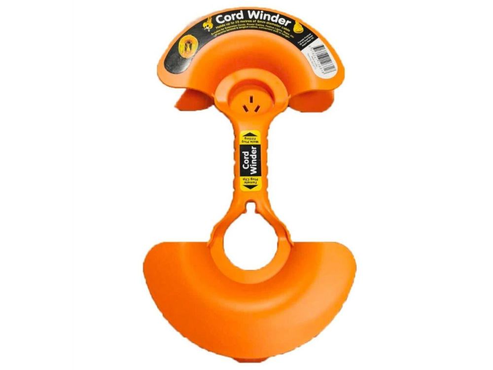 Fountain Extension Lead Cord Winder Storage & Management Orange