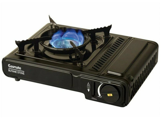 Gasmate Portable Butane BBQ Stove – Single Burner for Camping & Outdoor Cooking