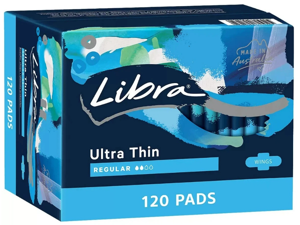 Libra Disposable Pads – Regular Ultrathin, 120 Pack