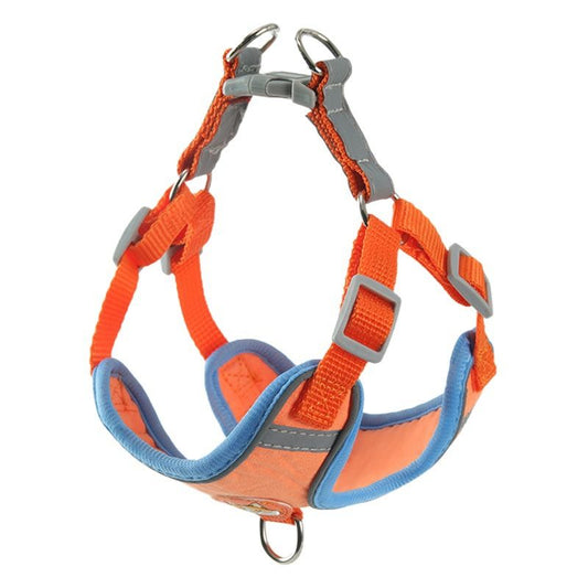 Reflective Leather Dog Cat Chest Strap Harness Dry Poly 1.5 m flat rope M suggestion (3.50 kg-6.50 kg