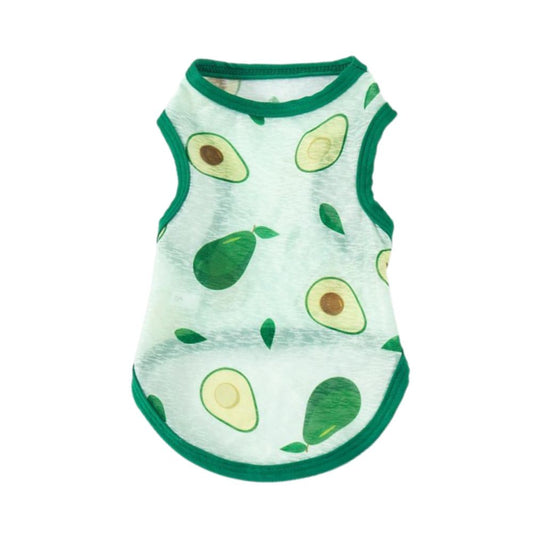 Pet Vest Polyester Summer Dog Cat Clothing Love watermelon red XS