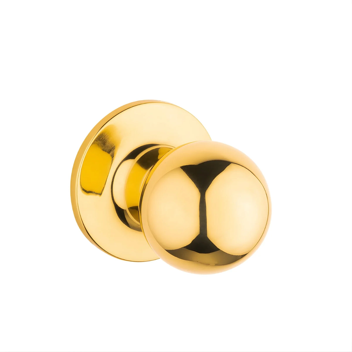 Lane Bala Dummy Knob Door Handle Round Polished Brass
