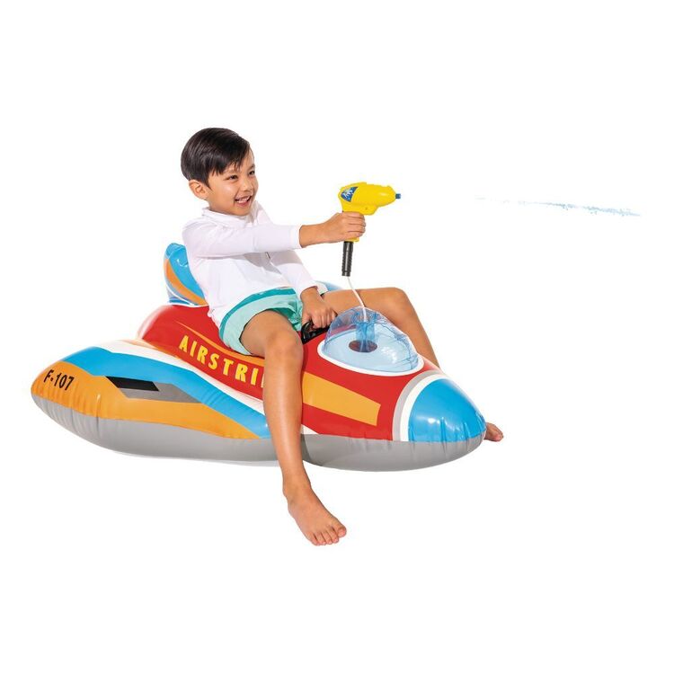 Intex Jet Fighter Ride-On Pool Float Inflatable Water Gun Plane 117cm