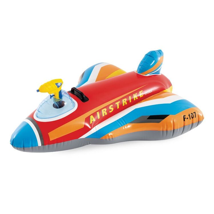 Intex Jet Fighter Ride-On Pool Float Inflatable Water Gun Plane 117cm