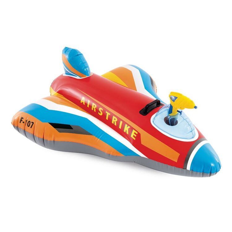 Intex Jet Fighter Ride-On Pool Float Inflatable Water Gun Plane 117cm