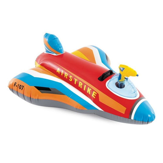 Intex Jet Fighter Ride-On Pool Float Inflatable Water Gun Plane 117cm