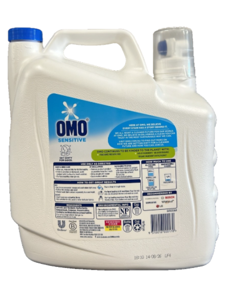 OMO Sensitive Clean Laundry Detergent 6.6L
